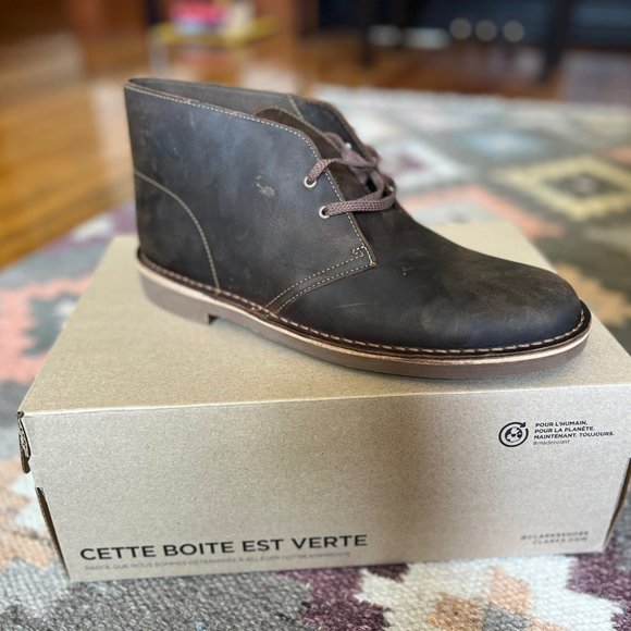 Men's Bushacre 2 Chukka Boots in Beeswax leather from Clark's - Picture 8 of 11